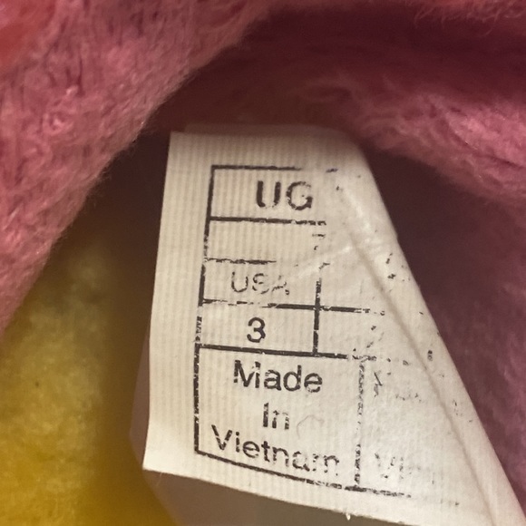 Girls Ugg slippers SZ 3 - Picture 6 of 7